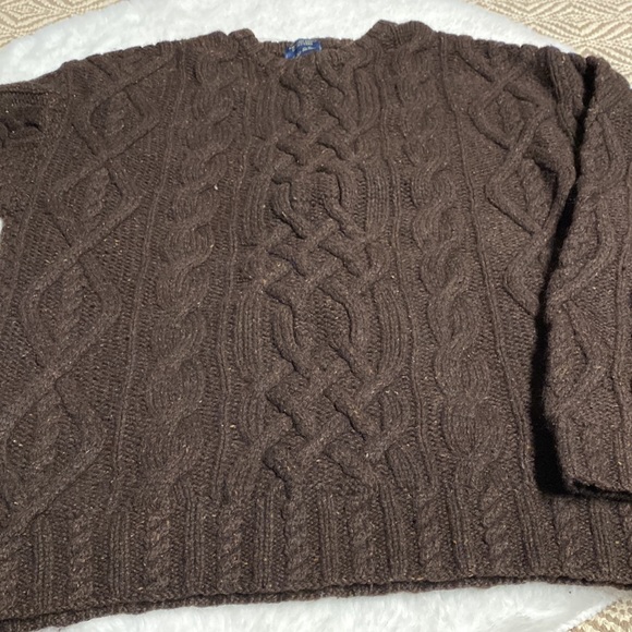 American Eagle Outfitters vintage sweater small brown wool women - Picture 7 of 8